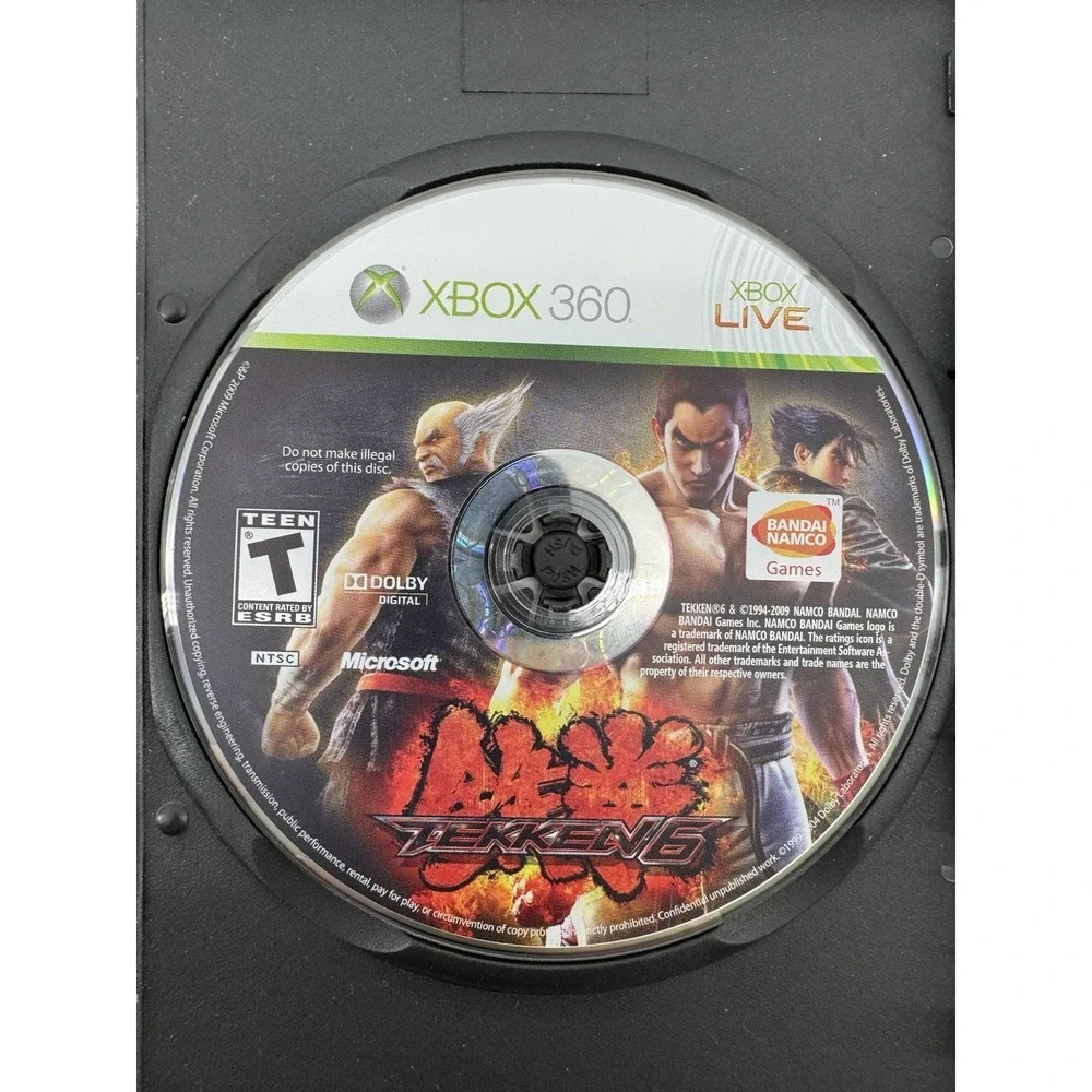 Tekken 6 Microsoft Xbox 360 CIB Bandai Namco‎ Games CIB